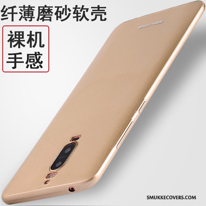 Etui Huawei Mate 9 Pro Silikone Telefonrød, Cover Huawei Mate 9 Pro Blød Ring