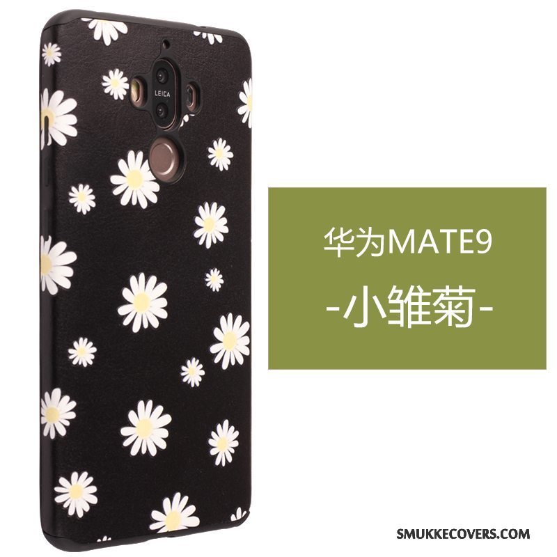 Etui Huawei Mate 9 Relief Anti-fald Telefon, Cover Huawei Mate 9 Blød