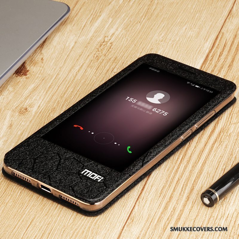 Etui Huawei Mate 9 Silikone Anti-fald Sort, Cover Huawei Mate 9 Beskyttelse Vinduer Telefon
