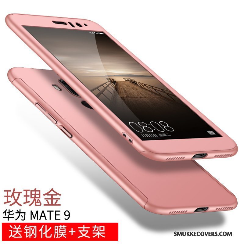 Etui Huawei Mate 9 Silikone Anti-fald Sort, Cover Huawei Mate 9 Tasker Telefon