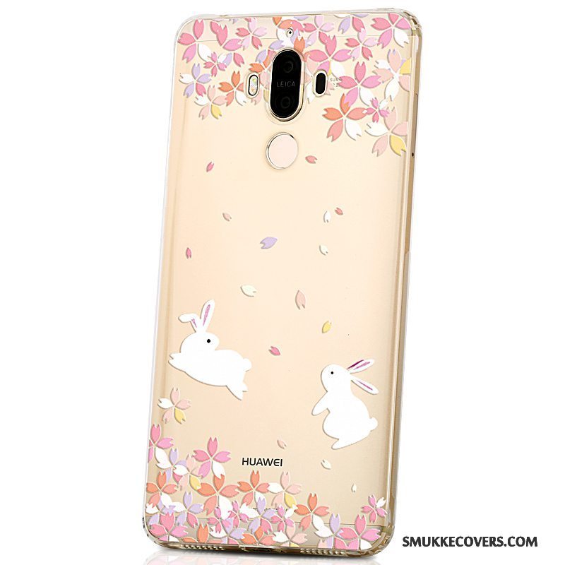 Etui Huawei Mate 9 Silikone Gul Trendy, Cover Huawei Mate 9 Blød Telefonaf Personlighed