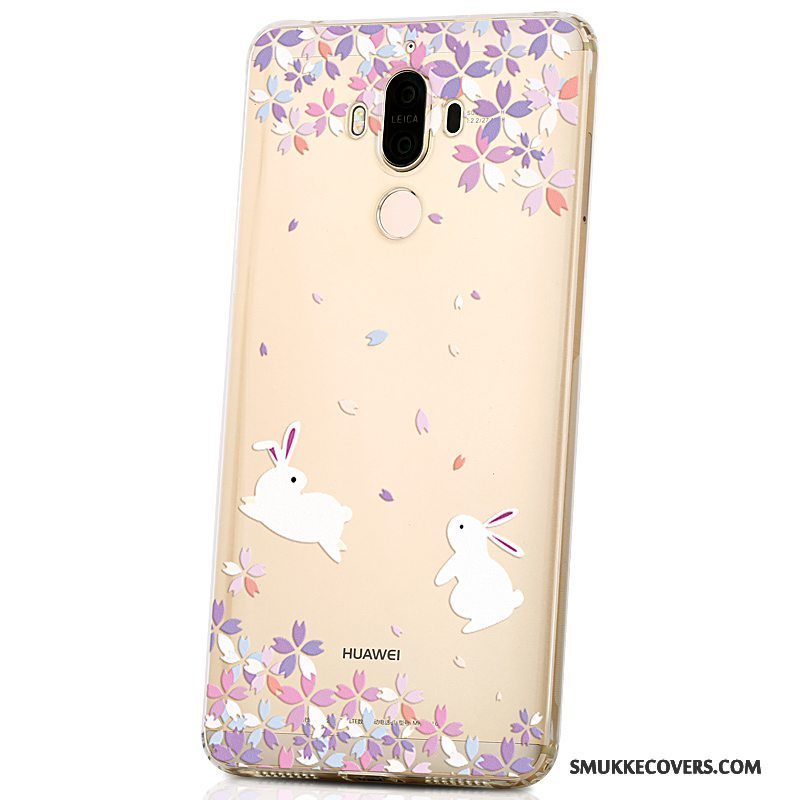 Etui Huawei Mate 9 Silikone Gul Trendy, Cover Huawei Mate 9 Blød Telefonaf Personlighed