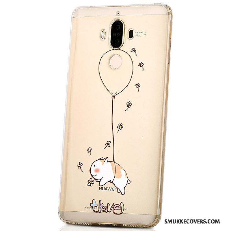 Etui Huawei Mate 9 Silikone Gul Trendy, Cover Huawei Mate 9 Blød Telefonaf Personlighed