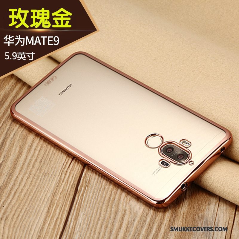 Etui Huawei Mate 9 Silikone Telefonanti-fald, Cover Huawei Mate 9 Beskyttelse Tynd Guld