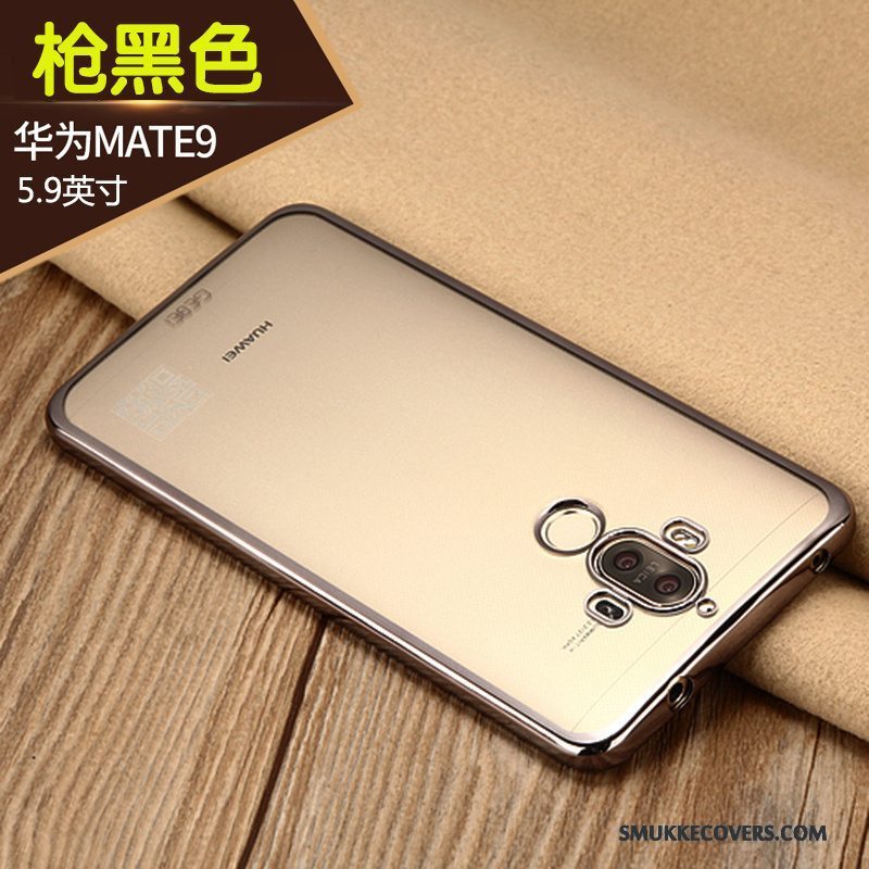 Etui Huawei Mate 9 Silikone Telefonanti-fald, Cover Huawei Mate 9 Beskyttelse Tynd Guld