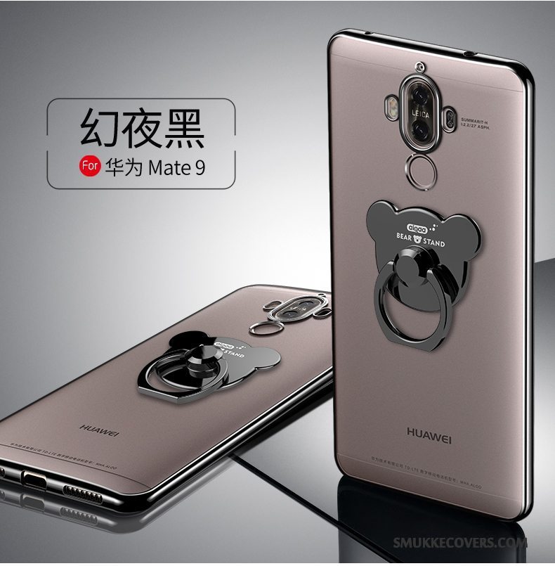 Etui Huawei Mate 9 Silikone Telefontynd, Cover Huawei Mate 9 Blød Guld Anti-fald