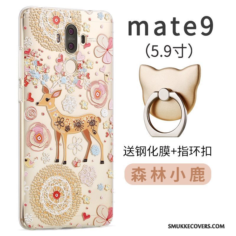 Etui Huawei Mate 9 Tasker Anti-fald Lilla, Cover Huawei Mate 9 Silikone Telefonaf Personlighed