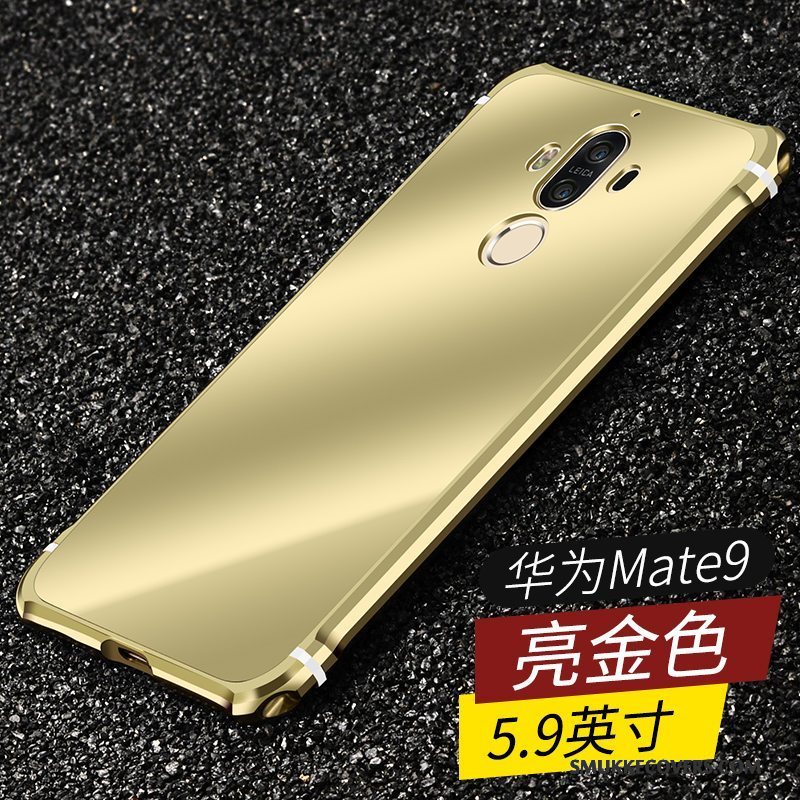 Etui Huawei Mate 9 Tasker Anti-fald Telefon, Cover Huawei Mate 9 Metal Hård Ramme