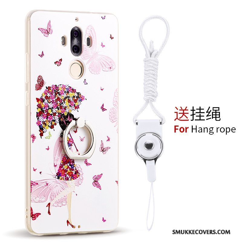 Etui Huawei Mate 9 Tasker Hængende Ornamenter Ring, Cover Huawei Mate 9 Beskyttelse Telefonanti-fald