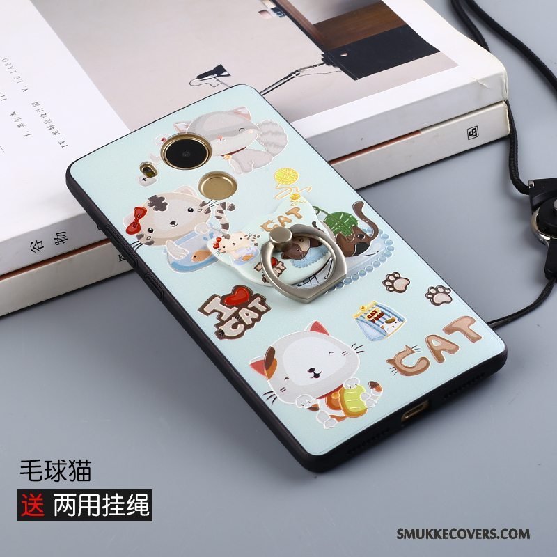 Etui Huawei Mate 9 Tasker Lyseblå Lille Sektion, Cover Huawei Mate 9 Silikone Smuk Frisk
