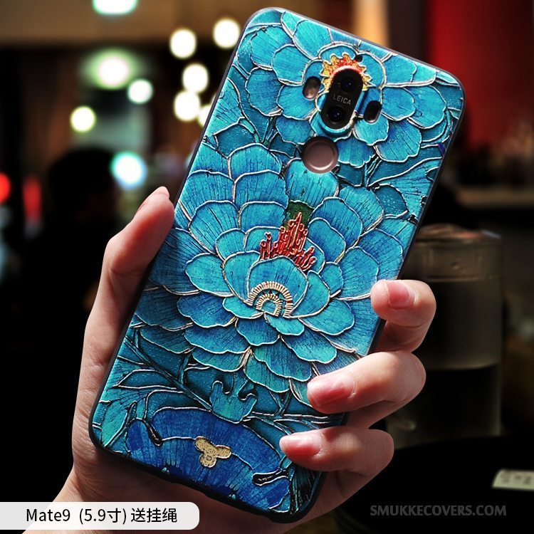 Etui Huawei Mate 9 Tasker Telefonaf Personlighed, Cover Huawei Mate 9 Blød Kinesisk Stil Anti-fald