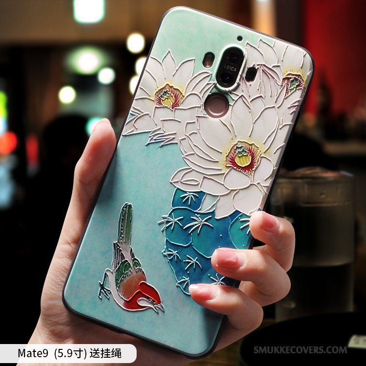 Etui Huawei Mate 9 Tasker Telefonaf Personlighed, Cover Huawei Mate 9 Blød Kinesisk Stil Anti-fald