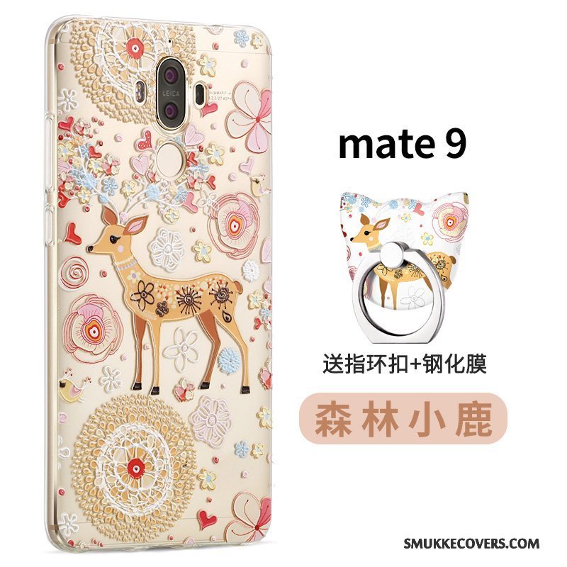 Etui Huawei Mate 9 Tasker Telefongennemsigtig, Cover Huawei Mate 9 Silikone