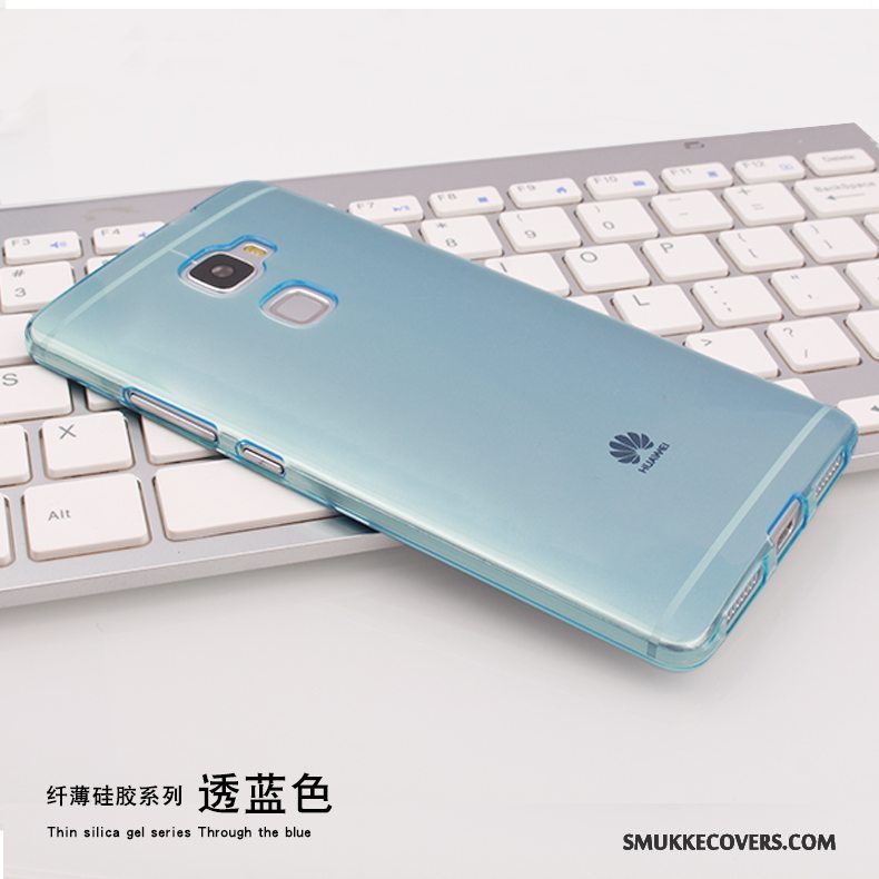 Etui Huawei Mate S Beskyttelse Gennemsigtig Lyserød, Cover Huawei Mate S Blød Anti-fald Telefon