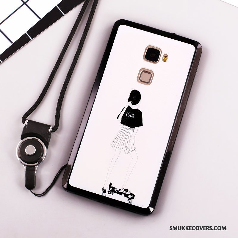 Etui Huawei Mate S Beskyttelse Ny Hængende Ornamenter, Cover Huawei Mate S Blød Hvid Telefon