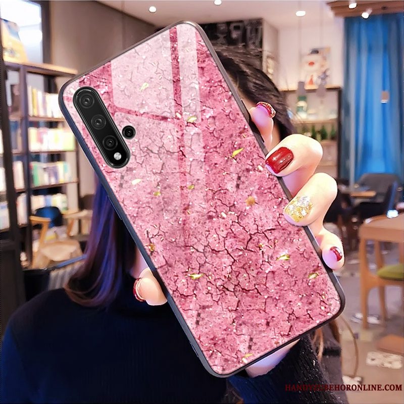 Etui Huawei Nova 5t Beskyttelse Af Personlighed Glas, Cover Huawei Nova 5t Lilla Mønster