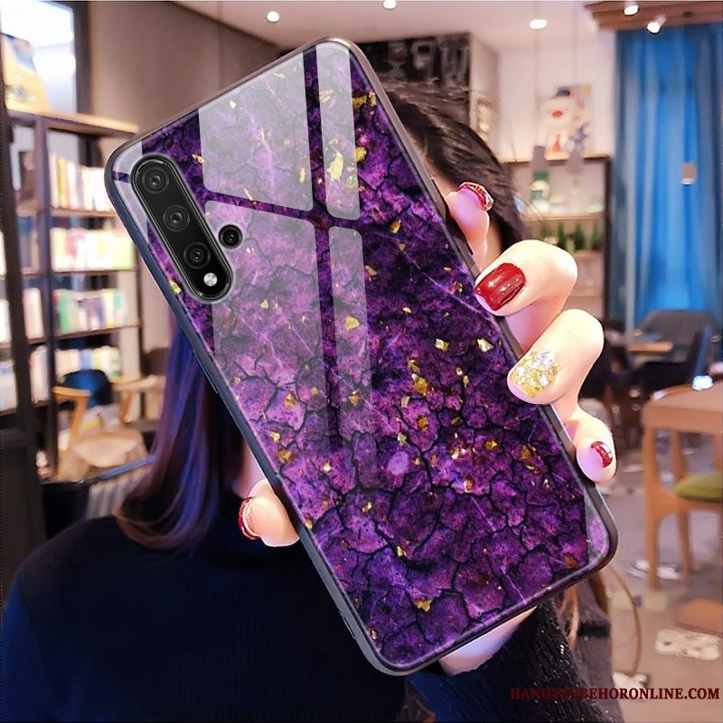 Etui Huawei Nova 5t Beskyttelse Af Personlighed Glas, Cover Huawei Nova 5t Lilla Mønster