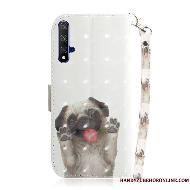 Etui Huawei Nova 5t Beskyttelse Telefonanti-fald, Cover Huawei Nova 5t Cartoon Grøn Smuk