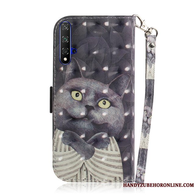 Etui Huawei Nova 5t Beskyttelse Telefonanti-fald, Cover Huawei Nova 5t Cartoon Grøn Smuk