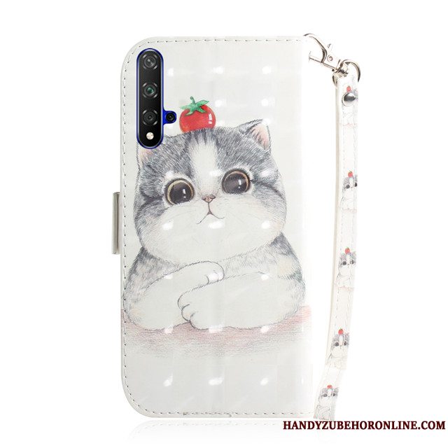 Etui Huawei Nova 5t Beskyttelse Telefonanti-fald, Cover Huawei Nova 5t Cartoon Grøn Smuk