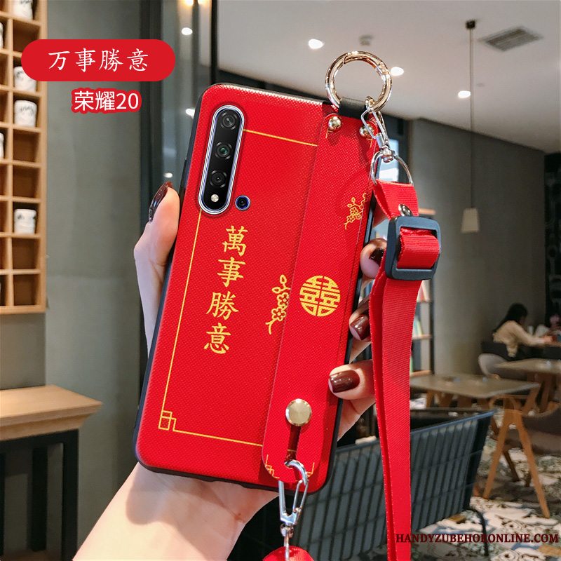 Etui Huawei Nova 5t Blød Ny Af Personlighed, Cover Huawei Nova 5t Rød Telefon