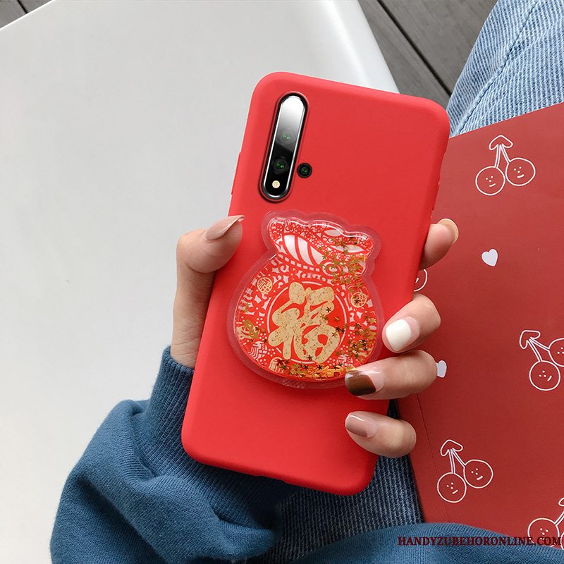 Etui Huawei Nova 5t Cartoon Net Red Smuk, Cover Huawei Nova 5t Silikone Quicksand Rotte