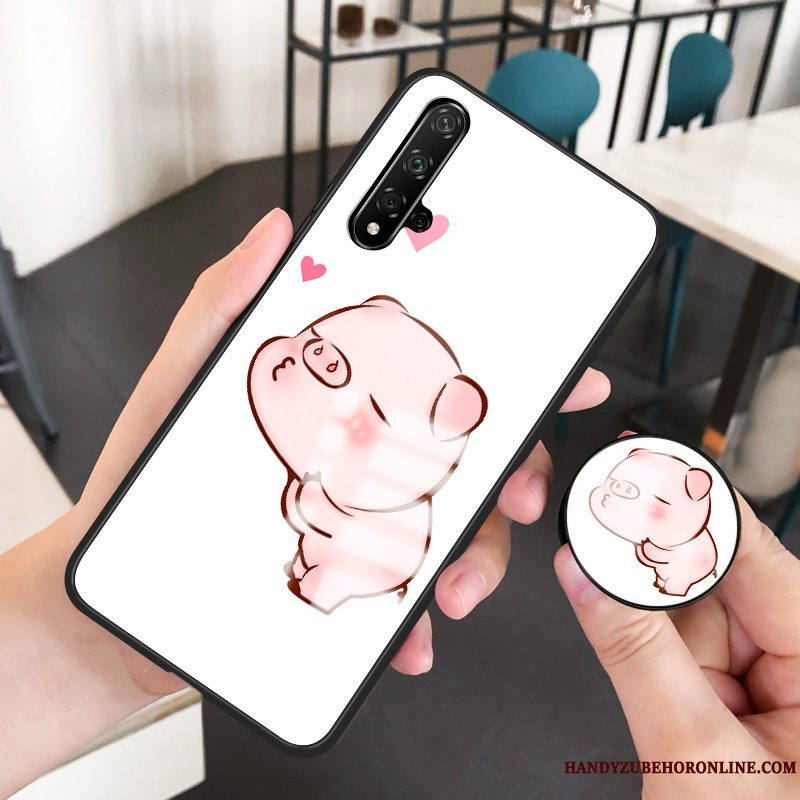 Etui Huawei Nova 5t Cartoon Spejl Glas, Cover Huawei Nova 5t Kreativ Net Red Lille Sektion