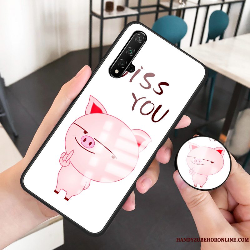 Etui Huawei Nova 5t Cartoon Spejl Glas, Cover Huawei Nova 5t Kreativ Net Red Lille Sektion