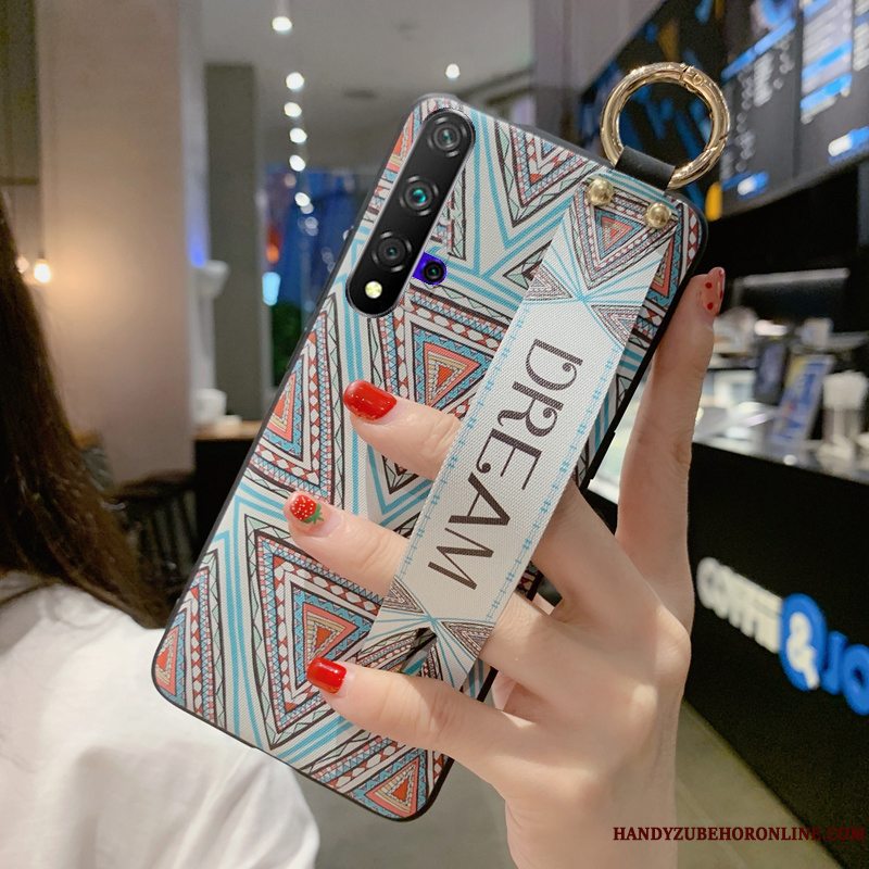 Etui Huawei Nova 5t Cartoon Vind Etnisk, Cover Huawei Nova 5t Beskyttelse Telefonrød