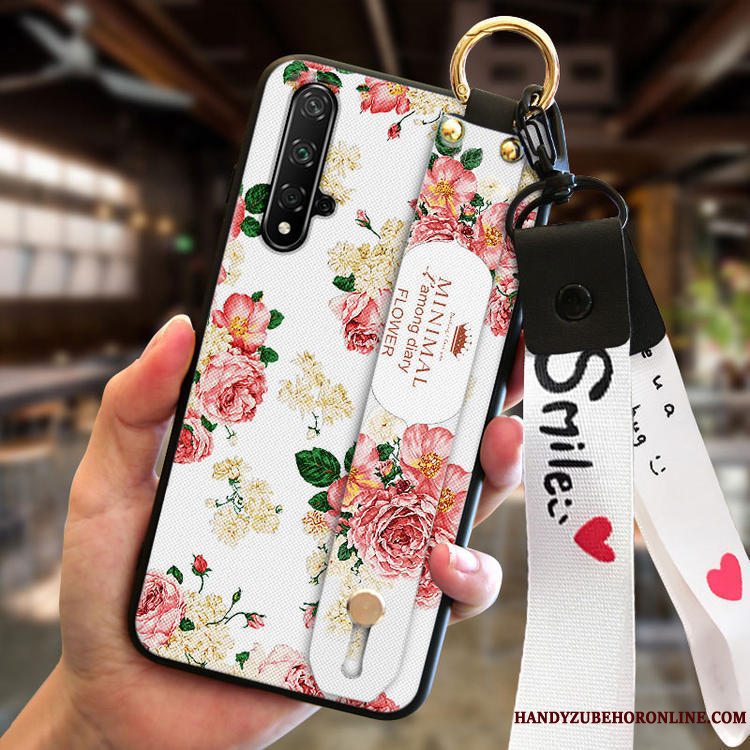 Etui Huawei Nova 5t Mode Ny Lyserød, Cover Huawei Nova 5t Silikone Anti-fald Telefon