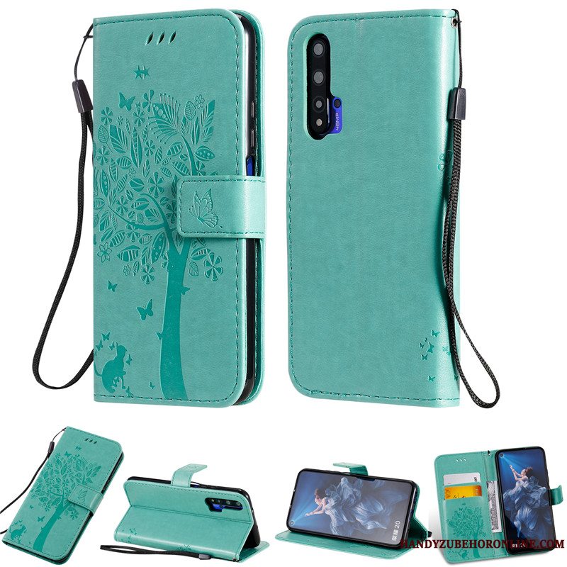 Etui Huawei Nova 5t Silikone Telefongrøn, Cover Huawei Nova 5t Tasker Anti-fald