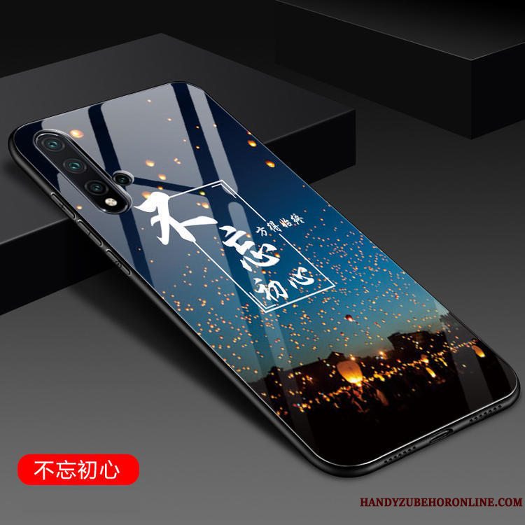 Etui Huawei Nova 5t Tasker Anti-fald Trend, Cover Huawei Nova 5t Silikone Sort Telefon