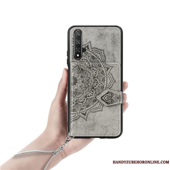 Etui Huawei Nova 5t Tasker Rød Hængende Ornamenter, Cover Huawei Nova 5t Mønster Kort