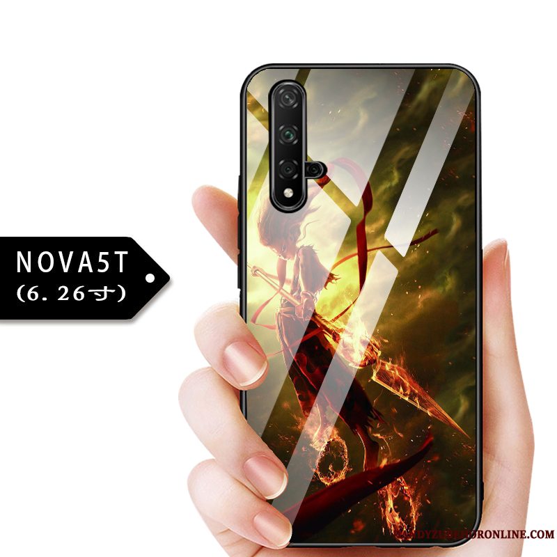 Etui Huawei Nova 5t Tasker Telefonglas, Cover Huawei Nova 5t Beskyttelse Blå Anti-fald