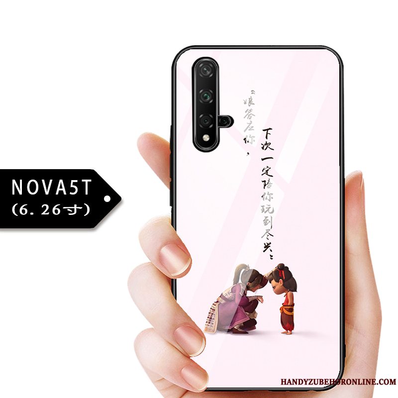 Etui Huawei Nova 5t Tasker Telefonglas, Cover Huawei Nova 5t Beskyttelse Blå Anti-fald