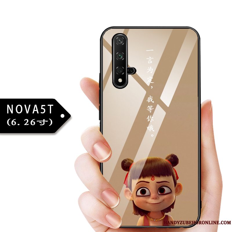 Etui Huawei Nova 5t Tasker Telefonglas, Cover Huawei Nova 5t Beskyttelse Blå Anti-fald