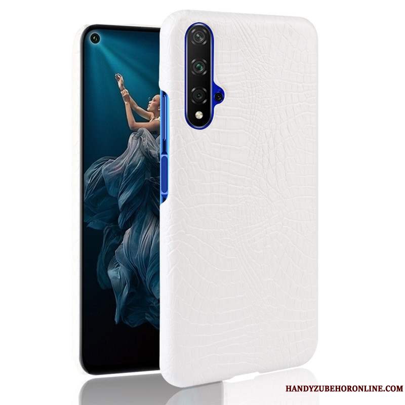 Etui Huawei Nova 5t Telefonnubuck, Cover Huawei Nova 5t Hård Blå