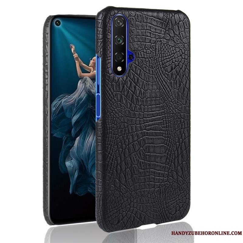 Etui Huawei Nova 5t Telefonnubuck, Cover Huawei Nova 5t Hård Blå