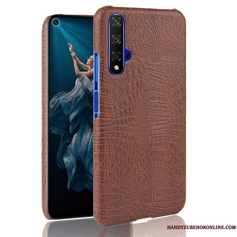 Etui Huawei Nova 5t Telefonnubuck, Cover Huawei Nova 5t Hård Blå