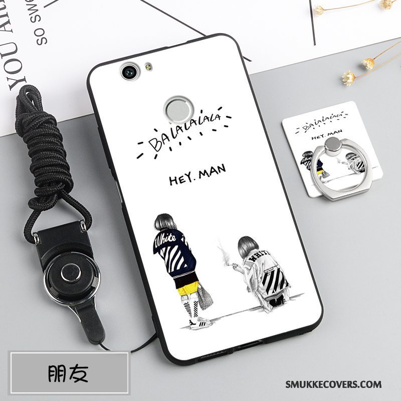 Etui Huawei Nova Beskyttelse Anti-fald Hvid, Cover Huawei Nova Tasker Trend Hængende Ornamenter