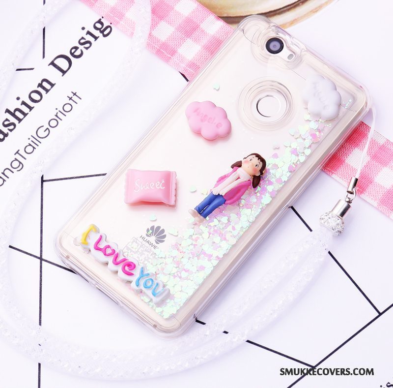 Etui Huawei Nova Beskyttelse Hængende Ornamenter Telefon, Cover Huawei Nova Cartoon Smuk Quicksand