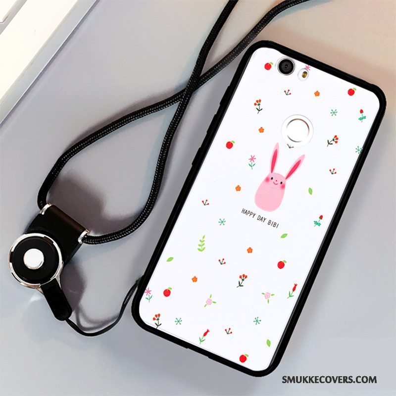 Etui Huawei Nova Beskyttelse Telefonhængende Ornamenter, Cover Huawei Nova Blød Af Personlighed Hvid