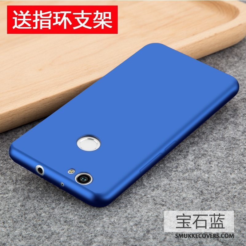 Etui Huawei Nova Blød Anti-fald Blå, Cover Huawei Nova Silikone Nubuck Tynd