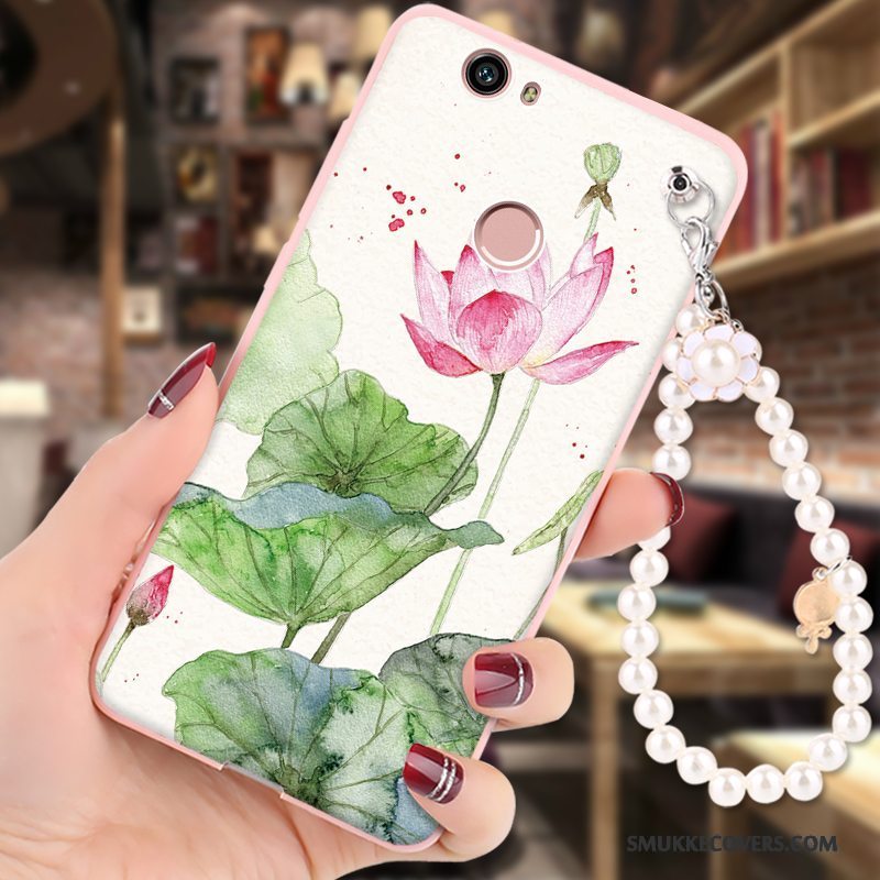 Etui Huawei Nova Blød Anti-fald Telefon, Cover Huawei Nova Cartoon Hængende Ornamenter Lyserød