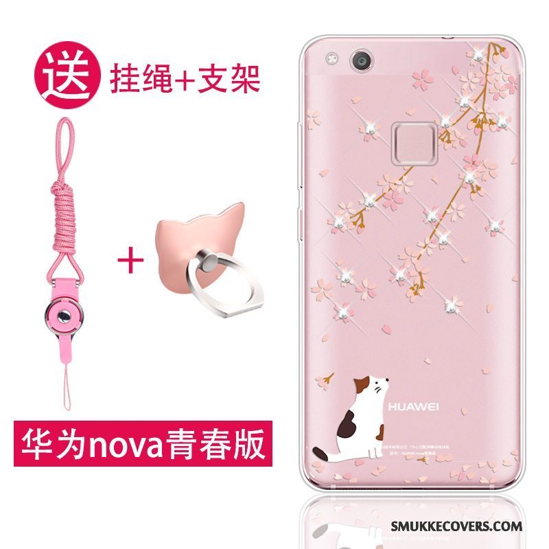 Etui Huawei Nova Blød Lyserød Telefon, Cover Huawei Nova Silikone Ungdom