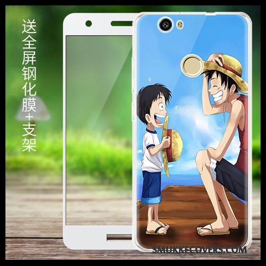 Etui Huawei Nova Blød Telefonanti-fald, Cover Huawei Nova Cartoon Gennemsigtig Gul