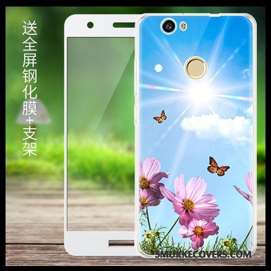 Etui Huawei Nova Blød Telefonanti-fald, Cover Huawei Nova Cartoon Gennemsigtig Gul