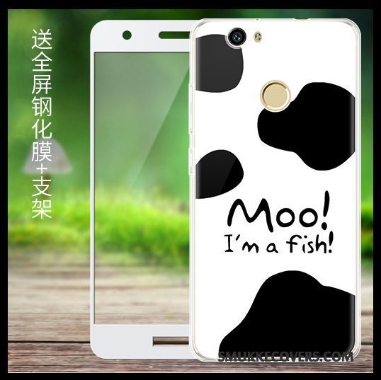 Etui Huawei Nova Blød Telefonanti-fald, Cover Huawei Nova Cartoon Gennemsigtig Gul