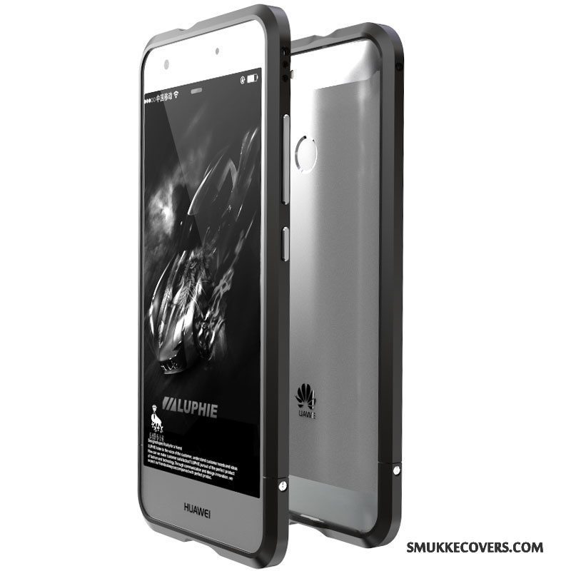 Etui Huawei Nova Metal Anti-fald Lyserød, Cover Huawei Nova Beskyttelse Ramme Telefon