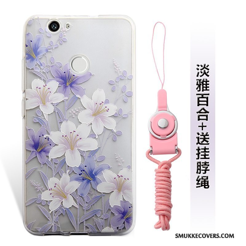 Etui Huawei Nova Relief Hængende Ornamenter Lille Sektion, Cover Huawei Nova Telefonlyserød